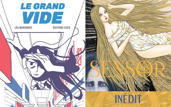 Couverture de la BD "Le Grand vide" et du manga "Sensor"