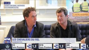 Scènes sur Seine : L'interview des Chevaliers du Fiel, à l'affiche du film "Les Municipaux" au cinéma le 25 avril
