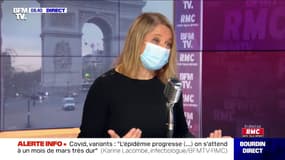 L'infectiologue Karine Lacombe estime que les masques FFP2 sont "durs à porter toute la journée"