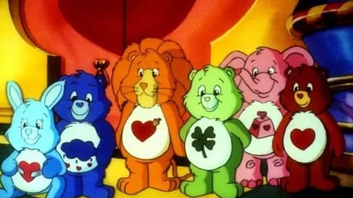 La série "Les Bisounours", diffusée à partir de 1987 sur TF1. 