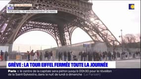 Paris: la tour Eiffel fermée toute la journée en raison d'une grève des salariés 