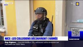 Nice: les collégiens découvrent l'armée