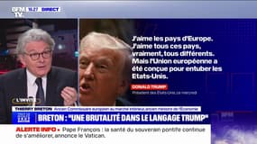 Thierry Breton, ancien commissaire européen, sur les possibles taxes des États-Unis sur les produits européens: "Je ne crois pas qu'ils y seront"