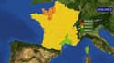 La carte de vigilance orange pour les orages du 15 mai 2022