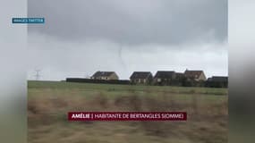 Amélie a été prise dans une tornade dans la Somme: "Je n'entendais plus rien, ca bourdonnait" témoigne-t-elle sur RMC
