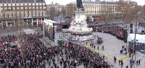 Hommage aux victimes des attentats de 2015 à République vu par le public