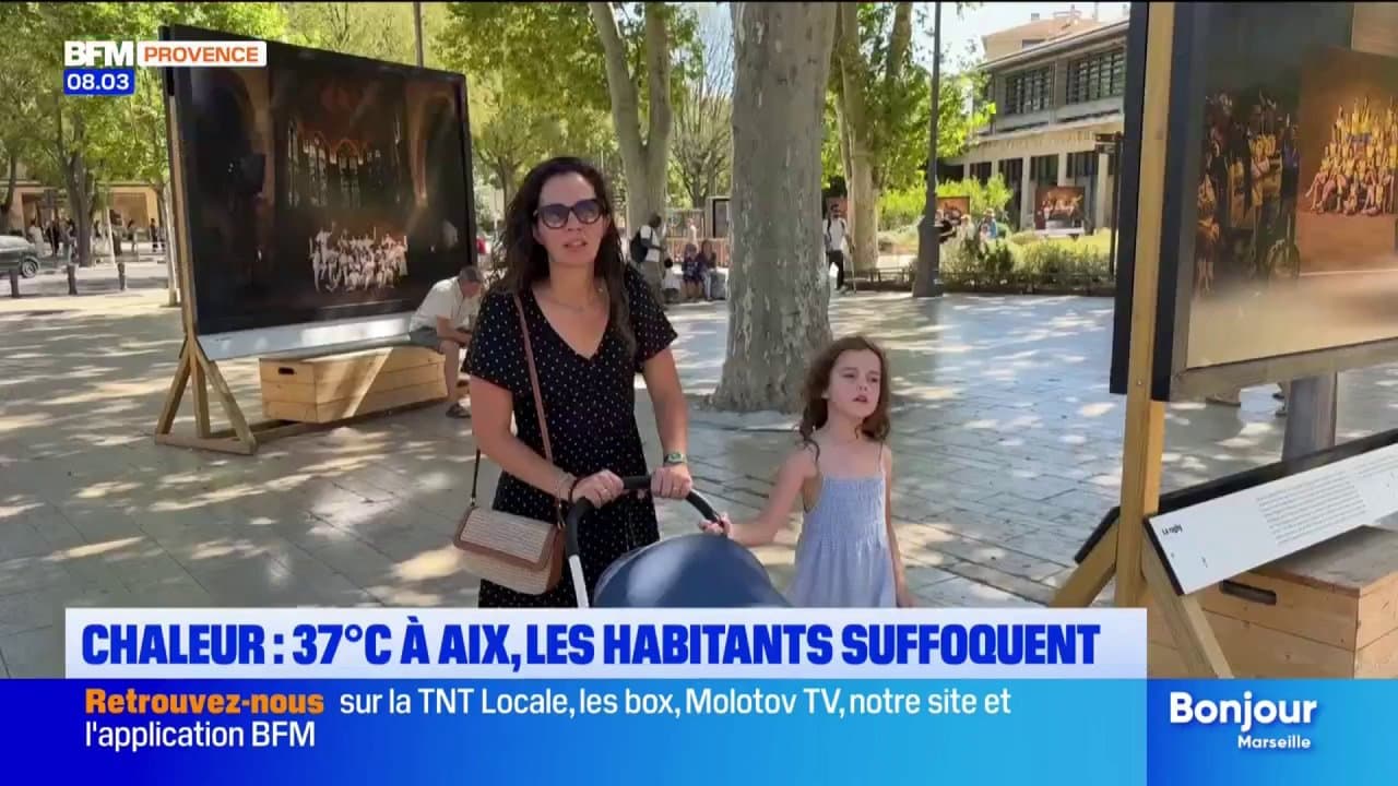 Chaleur : 37°C à Aix, les habitants suffoquent