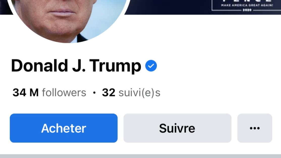 Le compte Facebook de Donald Trump a été rétabli