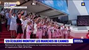 Festival de Cannes: 120 écoliers ont monté les marches ce vendredi 