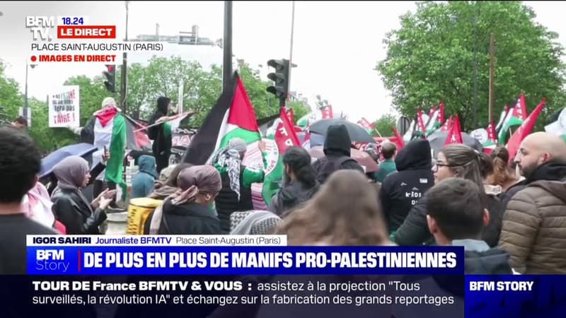 Paris: une troisième soirée de mobilisation consécutive en soutien à la Palestine