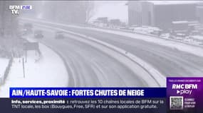 Neige et verglas: offensive de l'hiver en Haute-Savoie et dans l'Ain