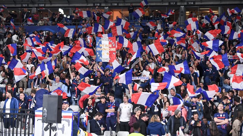 Les supporters français lors de France-Autriche