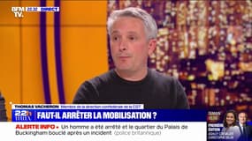 1er-mai: "Les 0,1% de manifestants violents occupent 99% de la communication du gouvernement" déplore Thomas Vacheron (CGT)