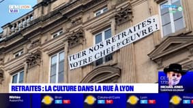 Retraites: la culture dans la rue à Lyon