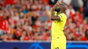La célébration de Romelu Lukaku après son but face à Benfica (0-2)