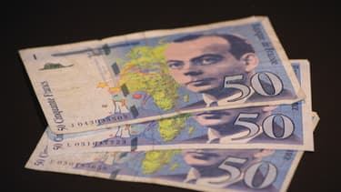 Le billet de 50 F Saint-Exupéry.