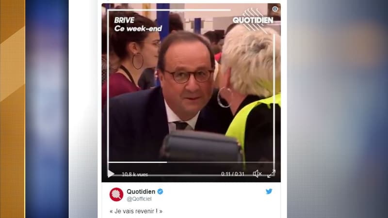 François Hollande ce week-end à Brive.