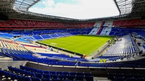 Le Groupama Stadium de l'OL sans spectateurs, le 17 mars 2019