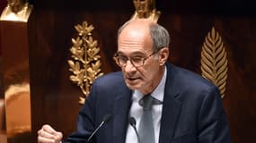 Eric Woerth à la tribune de l'Assemblée nationale le 12 octobre 2020