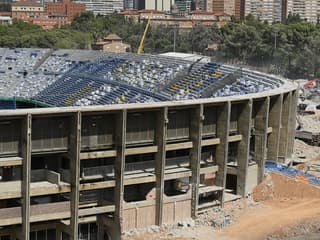 Le Camp Nou en travaux, à Barcelone le 9 août 2023