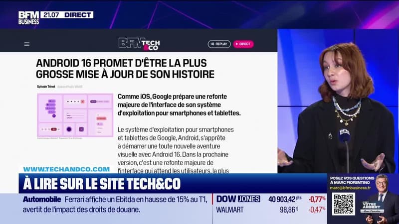 À lire sur le site Tech&Co : Android 16 promet d'être la plus grosse mise à jour de son histoire, par Salomé Ferraris - 06/05