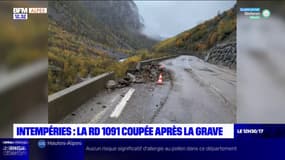 Hautes-Alpes: la RD1091 fermée au niveau de La Grave en raison d'un éboulement