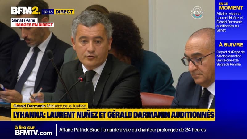 "On aurait dû appliquer le principe de précaution pour mettre de côté Monsieur Barella", déclare Gérald Darmanin au Sénat