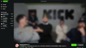 Chaîne incriminée sur la plateforme Kick