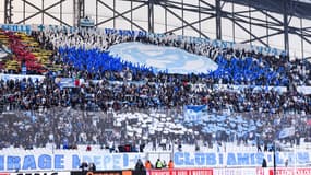 Les supporters de l'OM au Vélodrome, en février 2020