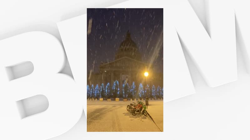 Neige: les images des flocons tombés à Paris, en Normandie et dans le Nord