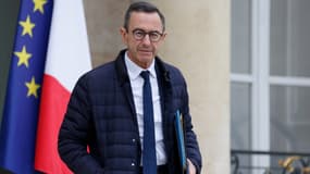 Le ministre de l'Intérieur, Bruno Retailleau, à l'Élysée le 16 avril 2025
