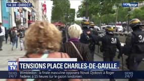 14-Juillet: tensions sur les Champs-Élysées après le défilé