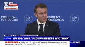 "Personne n'a à gagner": Emmanuel Macron évoque des "incompréhensions" avec les États-Unis sur les droits de douane 