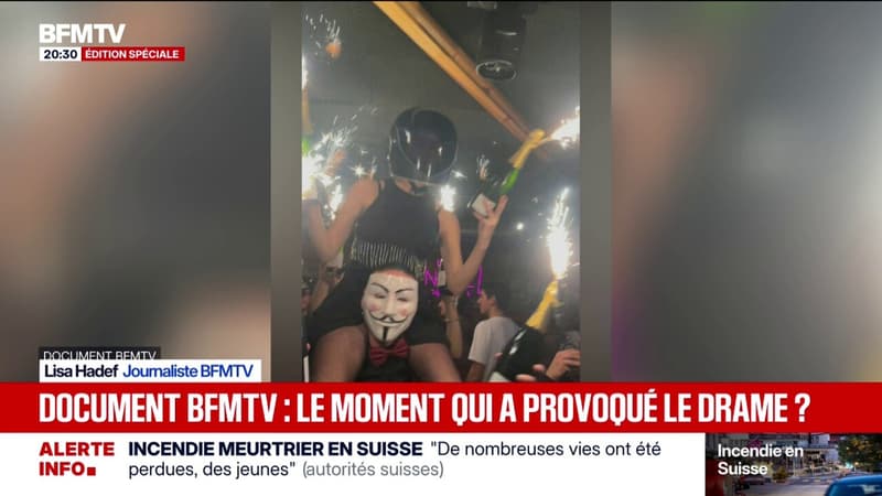 Incendie mortel à Crans-Montana: "Il y avait plusieurs serveuses avec des feux d'artifice sur les bouteilles de champagne. Elles étaient proches du plafond et il a brûlé", dit Emma, qui se situait dans le bar