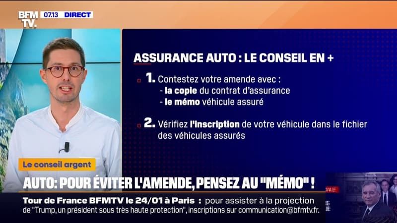 Assurance auto: évitez l'amende grâce au mémo véhicule assuré