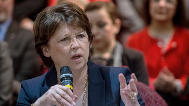 Martine Aubry, le 9 mars 2015 à Lille