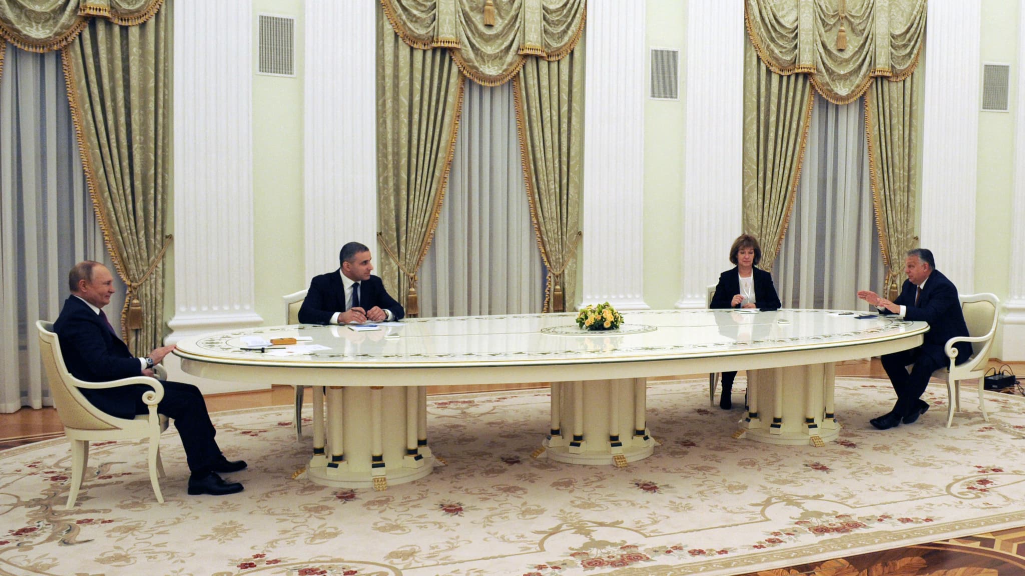 Le rencontre entre Vladimir Poutine et Viktor Orban le 1er février 2022 à Moscou Le rencontre entre Vladimir Poutine et Viktor Orban le 1er février 2022 à Moscou