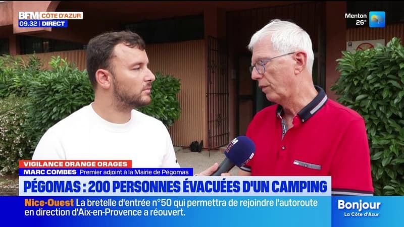 Orages : 200 personnes évacuées d'un camping à Pégomas
