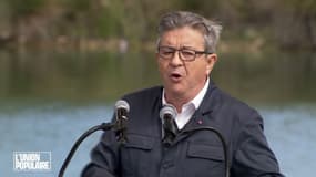 Jean-Luc Mélenchon lors de son discours de rentrée aux amphis de la France insoumise, dimanche 29 août 2021