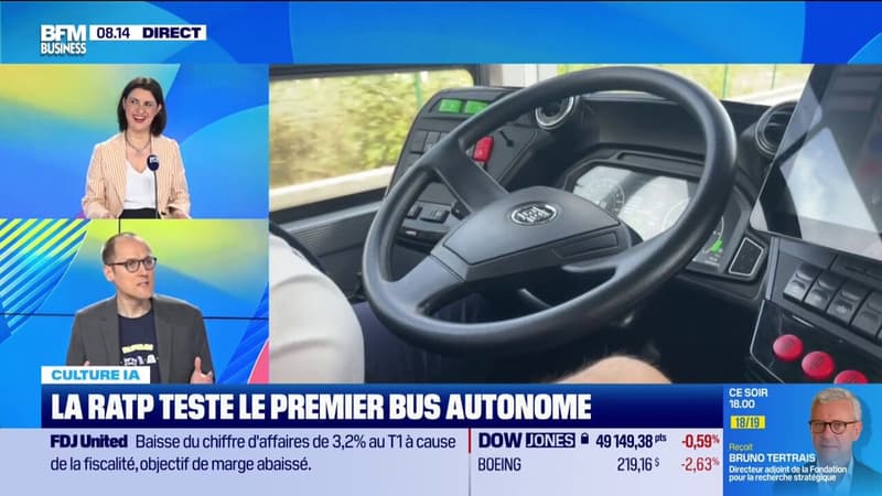 La RATP teste le premier bus autonome