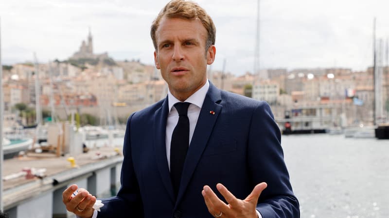 Emmanuel Macron à Marseille, le 3 septembre 2021