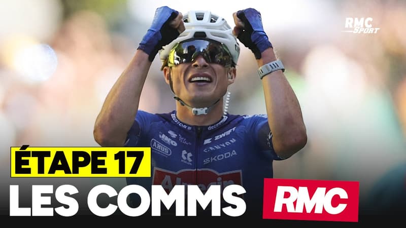 Tour de France E17 Philipsen s impose au sprint bien aide par Van der Poel Les comms RMC 2323882