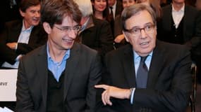 Bruno Patino (directeur général délégué au numérique de France Télévisions) et Nonce Paolini (PDG de TF1)