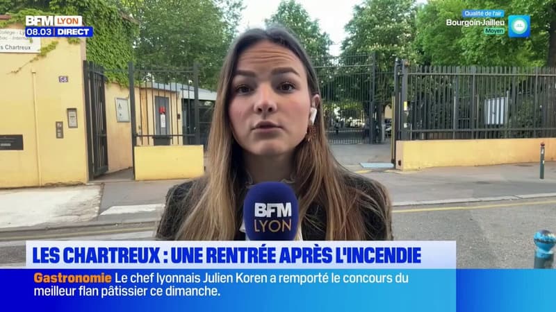 Incendie aux Chartreux : Une rentrée particulière pour les élèves