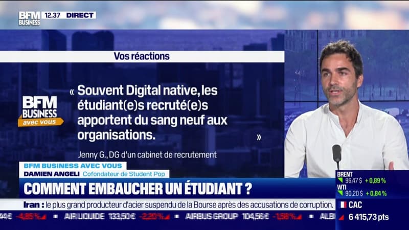 BFM Business avec vous : comment embaucher un étudiant ?