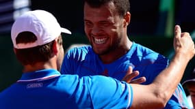 Jo-Wilfried Tsonga avec Arnaud Clément
