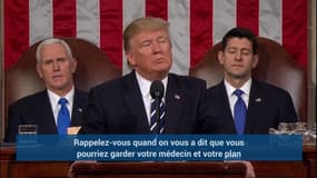 Donald Trump demande au Congrès "d'abroger et remplacer l'Obamacare"