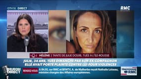 "Elle avait porté plainte plusieurs fois durant les six derniers mois": Julie, 35 ans et mère de deux enfants, a été tuée par son ex-conjoint