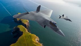 Le futur avion de combat construit par le Royaume-Uni, l'Italie et le Japon doit en théorie être mis en service en 2035.