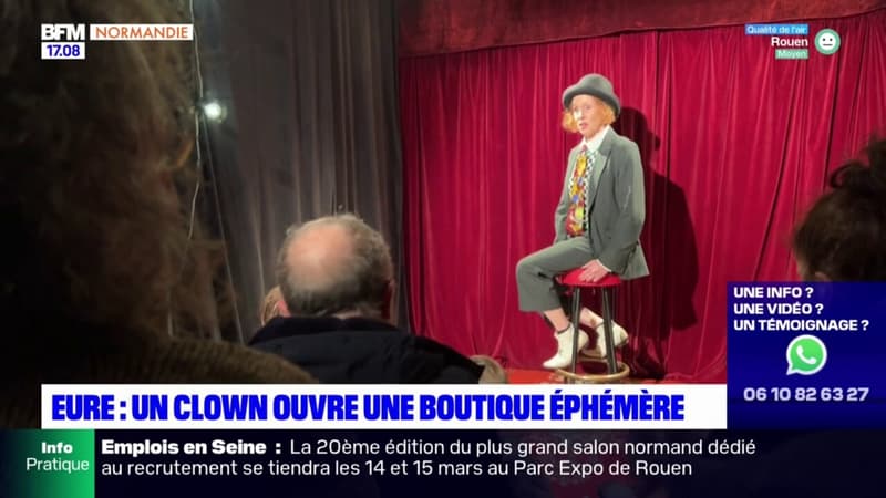Eure: un clown ouvre sa boutique éphémère à Charleval à l'occasion du festival Spring